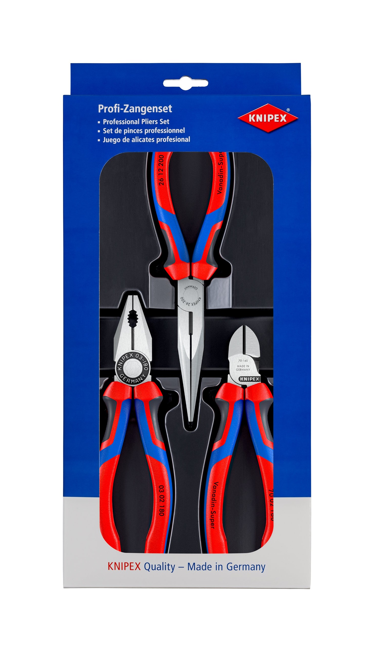 00 20 11 - PENSE SETİ ( 3 LÜ ) KNIPEX - 1