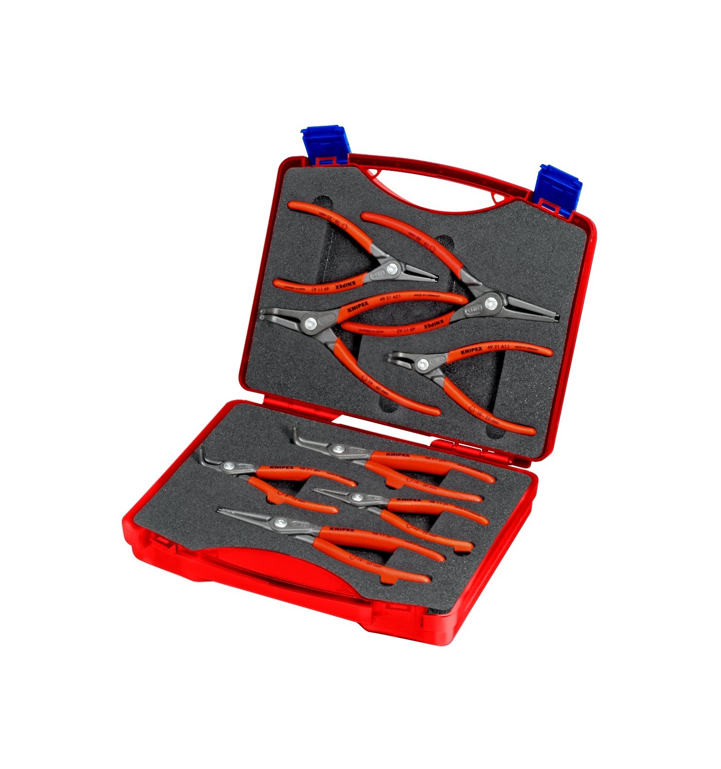 00 21 25 - AĞIR HİZMET 8 PARÇA SEGMAN PENSELERİ KNIPEX - 1