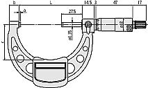 103-140-10 - 75-100mm / 0,01mm MEKANİK DIŞ ÇAP MİKROMETRESİ - 2