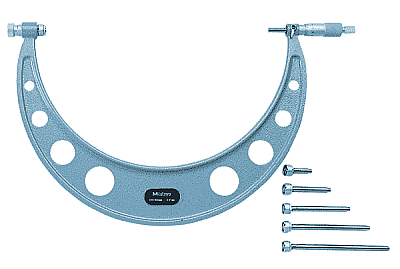 104-136A - 150-300mm / DEĞİŞTİRİLEBİLİR UÇLU DIŞ ÇAP MİKROMETRE SETİ - 
