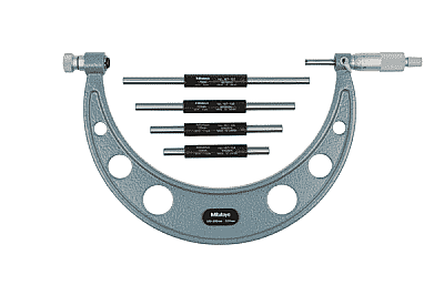 104-140A - 100-200mm / DEĞİŞTİRİLEBİLİR UÇLU DIŞ ÇAP MİKROMETRE SETİ - 