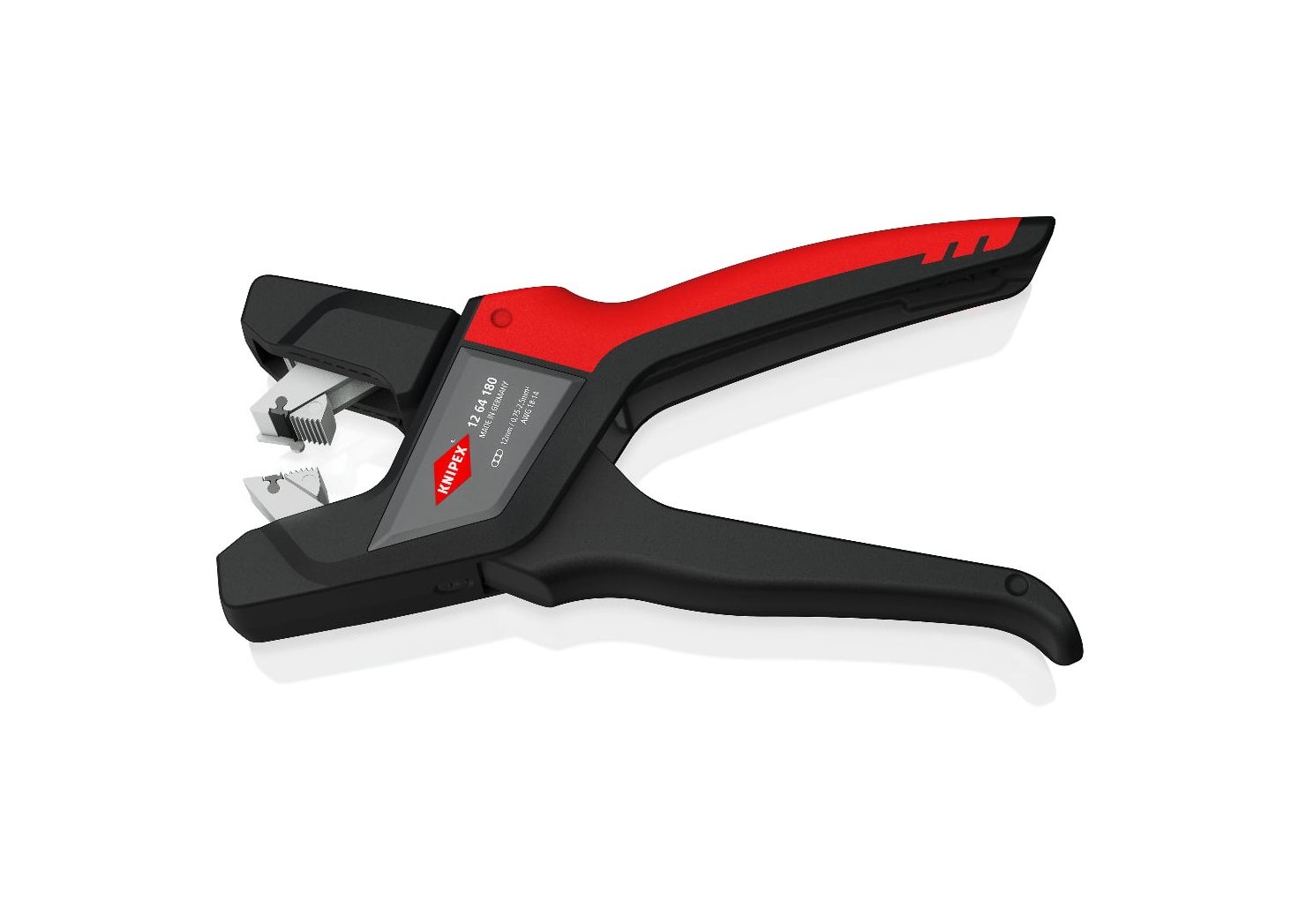 12 64 180 - DÜZ KABLO SIYIRMA ALETİ KNIPEX - 1