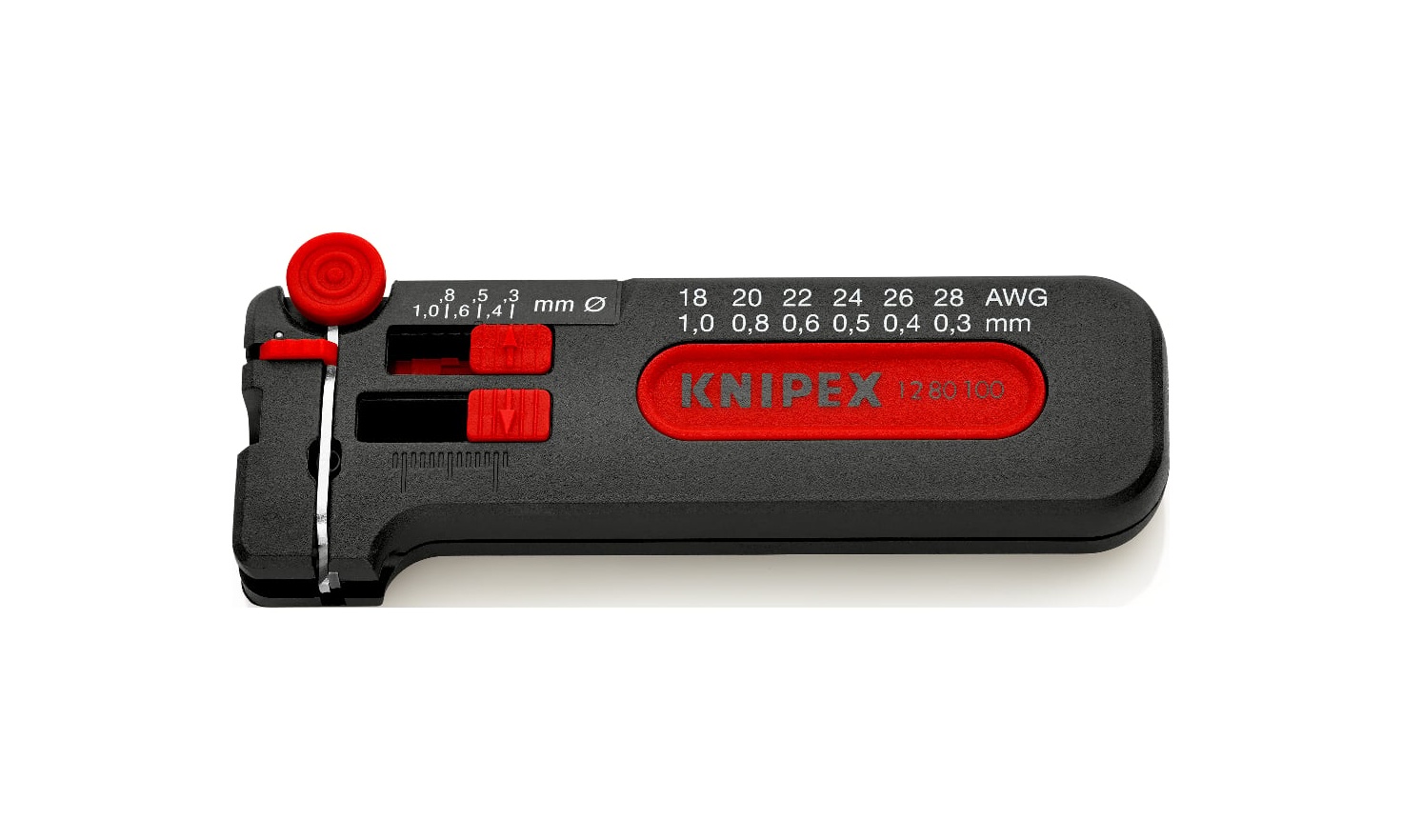 12 80 100 SB - MİNİ KABLO SIYIRMA ALETİ ( 12 80 100 İÇİN ) KNIPEX - 1