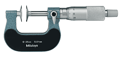 123-101 - 0-25mm DİSK ÖLÇÜ YÜZLÜ MİKROMETRE - 