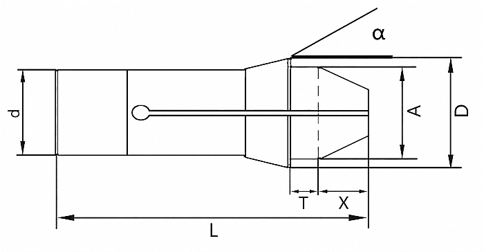 157E025RSL - 157E DIN6343 PENS 2.5MM YUVARLAK KANALSIZ UZUN - 2