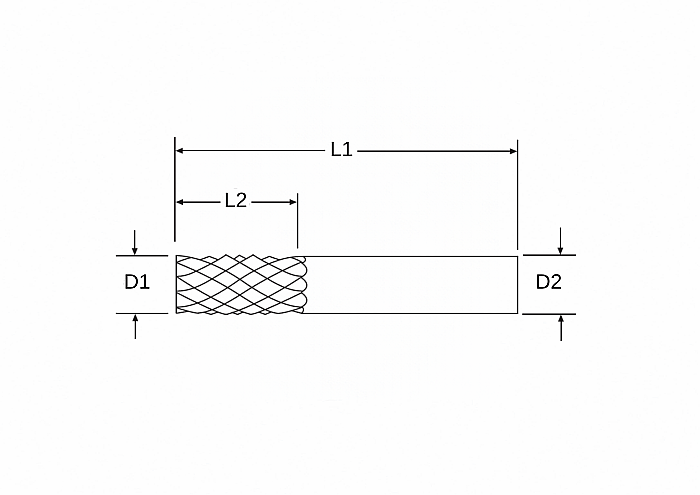 26208 - 8MM CARBIDE ROUTER END MILL TYPE 262 - 2