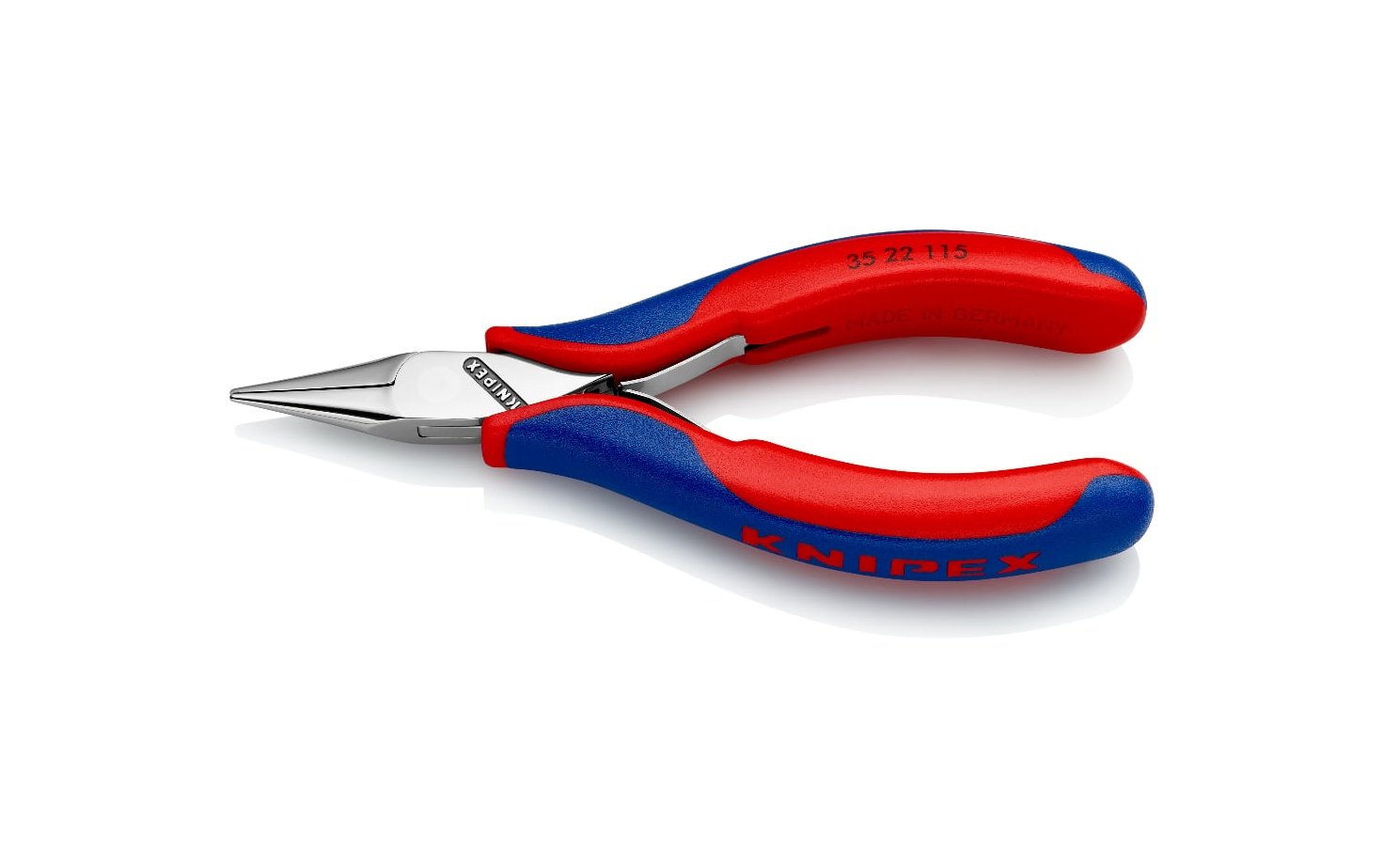 35 22 115 - ELEKTRONİKÇİ KARGABURUN PENSESİ 115MM - KNIPEX - 1