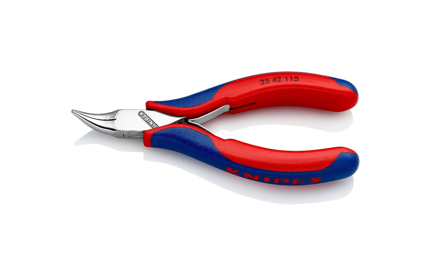 35 42 115 - ELEKTRONİKÇİ EĞRİ KARGABURUN 115MM - KNIPEX - 1