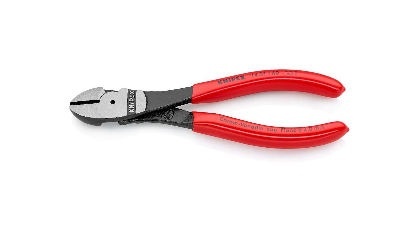 74 01 160 - AĞIR HİZMET YAN KESKİ 160 MM - KNIPEX - 1