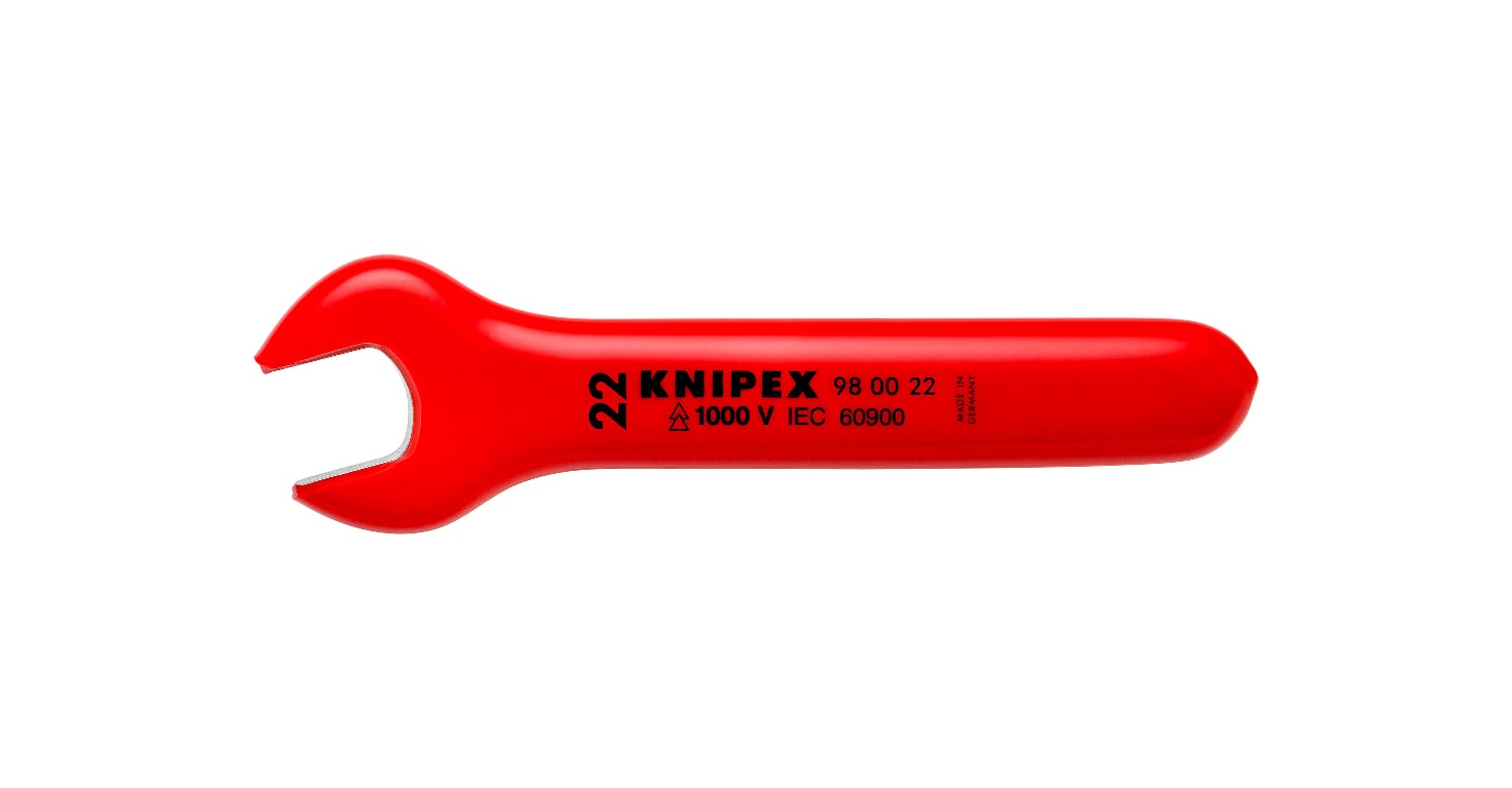 98 00 18 - VDE İZOLELİ TEK AĞIZ ANAHTARI 18MM - KNIPEX - 1