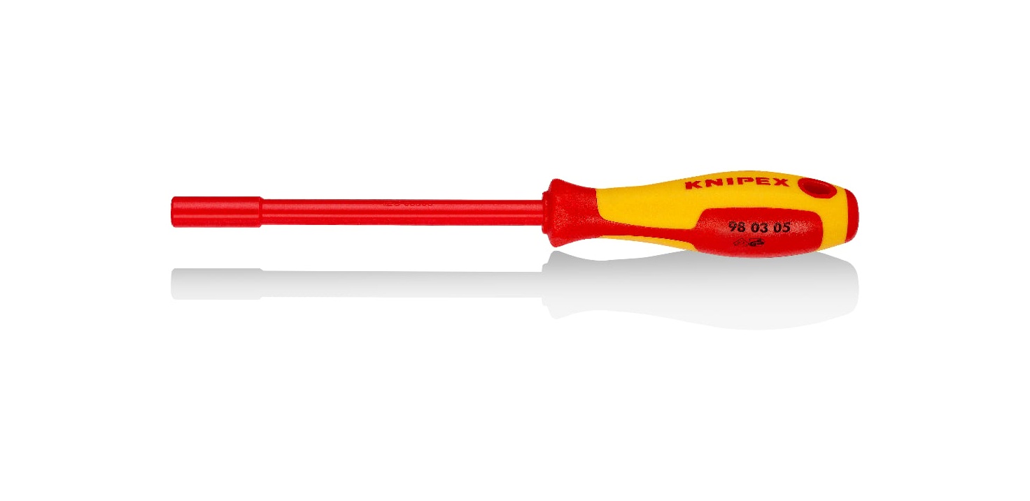 98 03 05 - VDE İZOLELİ LOKMA UÇLU TORNAVİDA 5MM - KNIPEX - 1