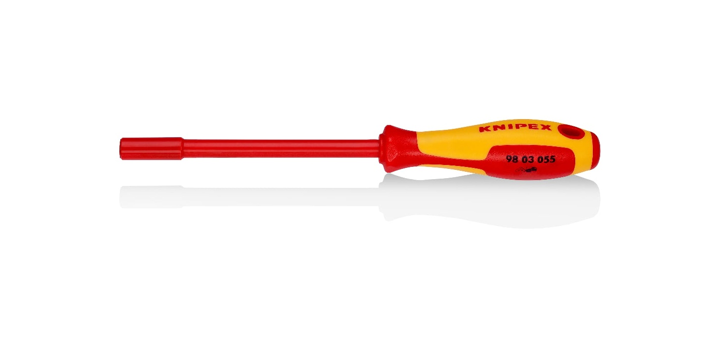 98 03 055 - VDE İZOLELİ LOKMA UÇLU TORNAVİDA 5.5MM - KNIPEX - 1