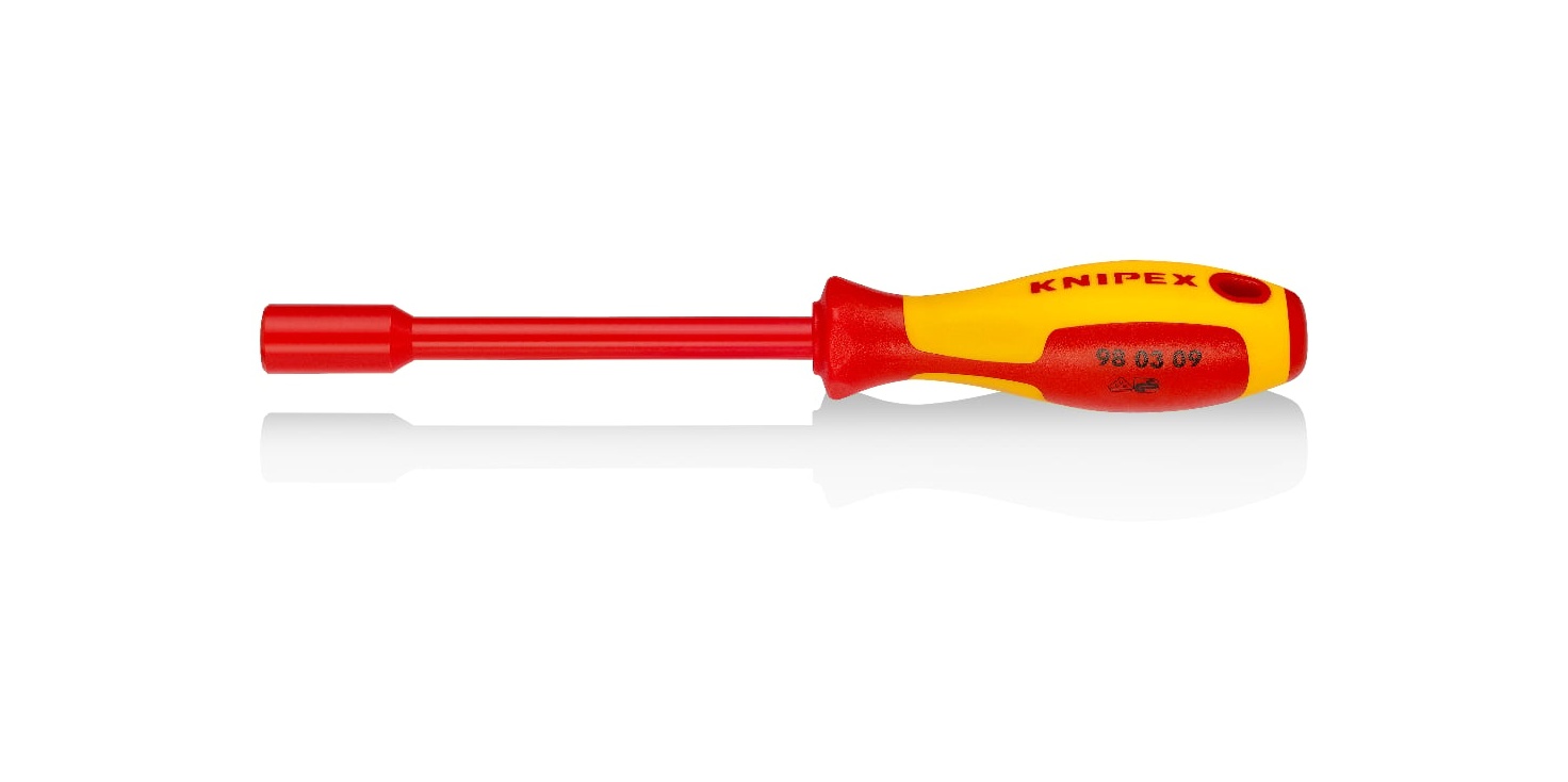 98 03 09 - VDE İZOLELİ LOKMA UÇLU TORNAVİDA 09MM - KNIPEX - 1