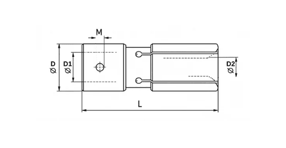 BF6320M8048 - Ø63X48MM M8 SETİSKÜRLÜ SÜRÜCÜ PENSİ - 2