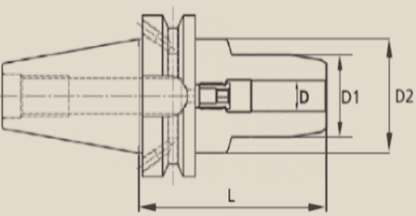 BT40HY25 - BT40 HY25 105 HİDROLİK TUTUCU - 2