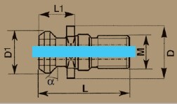 PS738840A - ÇEKTİRME VİDASI ISO7388-2-40 DELİKLİ - 2