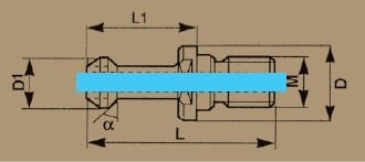 PSBT4060B - ÇEKTİRME CİVATASI BT40-60° DELİKLİ - 2