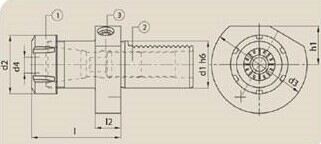 E4-50xER40 - VDI50 TUTUCU E4 ER40 - 2